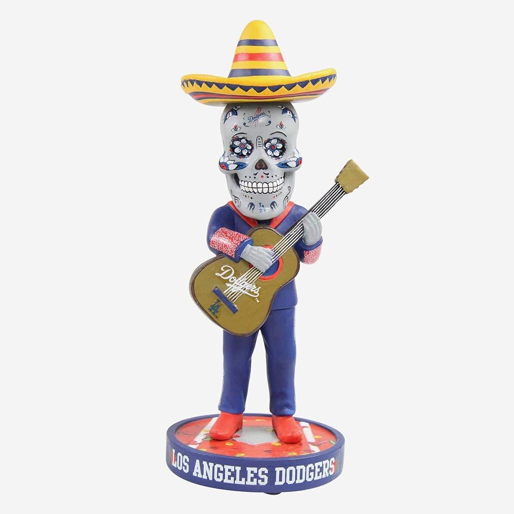 Dia ボブルヘッド ドジャース Skull Muertos ディア・ f3E4 Dia ボブルヘッド ドジャース Skull Muertos ディア・ f3E4